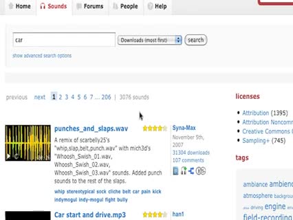 Geräusche kostenlos downloaden