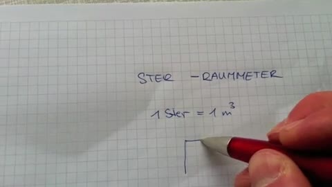 Umrechnung der Holzmaße Ster/Raummeter 