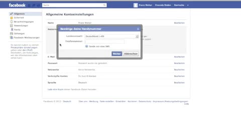 Nutzername in Facebook ändern
