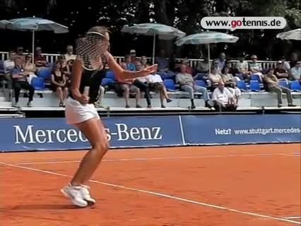Wie spielt eine Profi-Spielerin einen Return Vorhand?