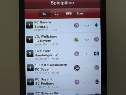 FC Bayern App - Rechtzeitig zum Bundesliga-Start