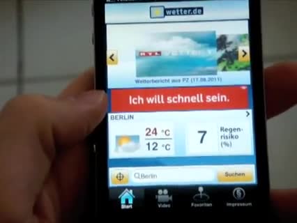 Die beste Wetter App für das iPhone und den iPod Touch