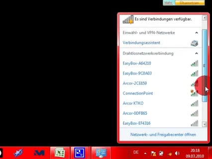 Internetverbindung bei Windows 7 einrichten