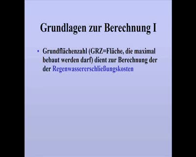 Erschliessungskosten für Grundstück errechnen
