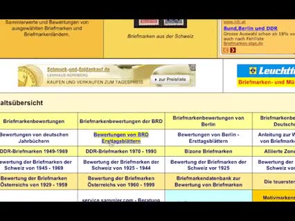 Wert von Briefmarken online bestimmen
