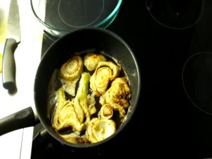 Vegetarisches Rezept: Karamellisierter Fenchel mit Schafskäse