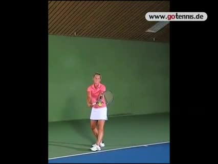 Tennis Aufschlag - Zeitlupe