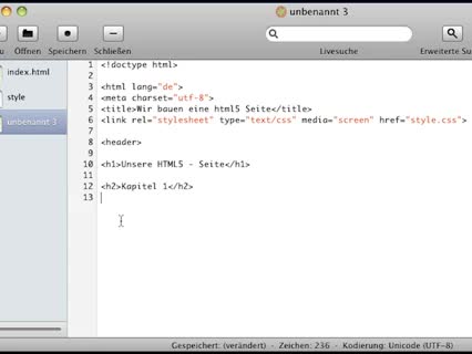 HTML5 - die html5-Struktur und das Tag 'dialog' in Aktion - Teil 02