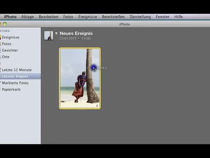 iPhoto: Bilder speichern