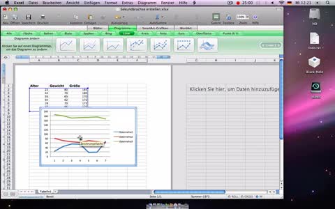 Sekundärachse in Excel erstellen