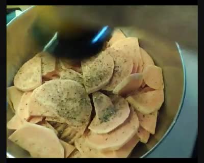 Fettarme Gemüsechips aus dem Backofen